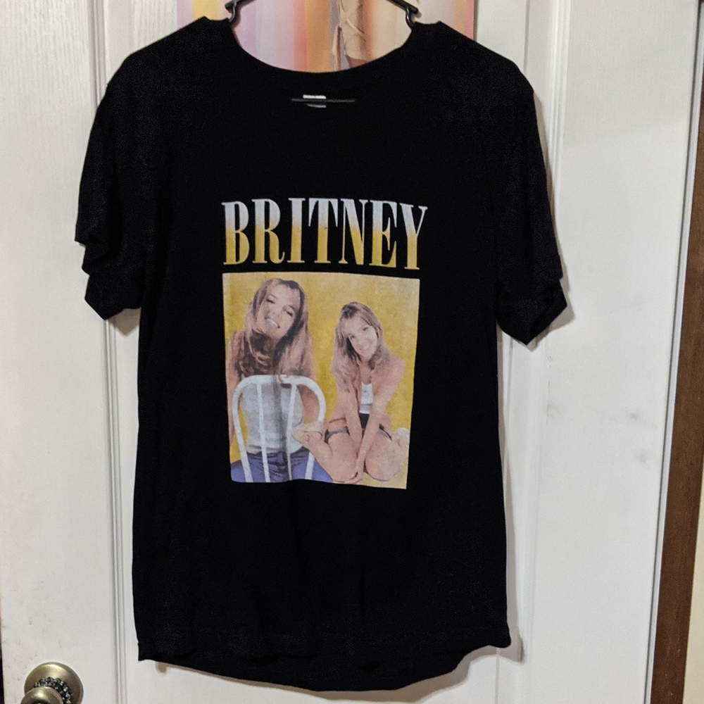 Britney Spears Baby One More Time Album BOMT Photoshoot Short Sleeve T-shirt Med